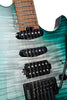 Cort Space 6GTR Electric Guitar w/Gig Bag, Semi Gloss Lagoon