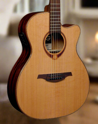 Lâg T118 ASCE Tramontane Slim Auditorium Acoustic-Electric Guitar