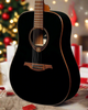 Lâg T118D Tramontane Dreadnought Acoustic Guitar, Black