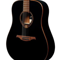 Lâg T118D Tramontane Dreadnought Acoustic Guitar, Black