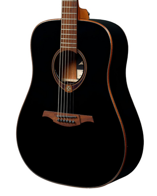 Lâg T118D Tramontane Dreadnought Acoustic Guitar, Black