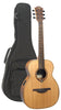 LAG TRAVEL-RCE Tramontane Acoustic-Electric Travel Guitar, Red Cedar