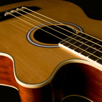 Washburn AB5 Acoustic-Electric Bass Guitar, Natural with Gig Bag