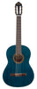 Valencia VC204TBU 200 Series Classical Guitar, Transparent Blue