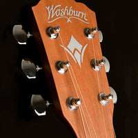 Washburn G7SCE Harvest Grand Auditorium Cutaway Acoustic Guitar, Natural Gloss