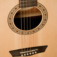 Washburn G7SCE Harvest Grand Auditorium Cutaway Acoustic Guitar, Natural Gloss