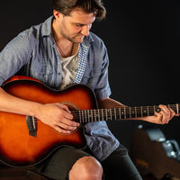 Washburn G10CE Comfort Series Apprentice Grand Auditorium Acoustic-Electric Guitar, Sunburst