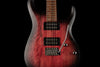 Cort X100OPBB X Series 100 Double Cutaway Electric Guitar, Open Pore Black Cherry Burst