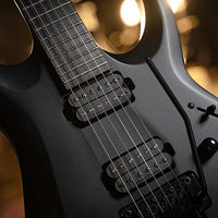 Cort X500MENACE Double Cutaway Electric Guitar, Black Satin