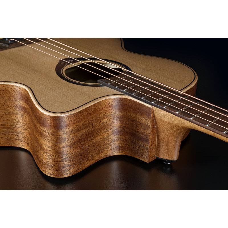 Lâg HyVibe H2 HV10BCE Acoustic-Electric Bass Cutaway, Satin with Gigba