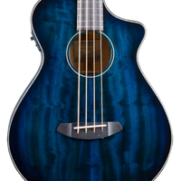 Breedlove ECO Pursuit Exotic S Concert CE Acoustic-Electric Bass Guitar, Twilight