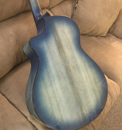 Breedlove ECO Pursuit Exotic S Concert Blue Eyes CE Acoustic-Electric Guitar, Myrtlewood - Myrtlewood