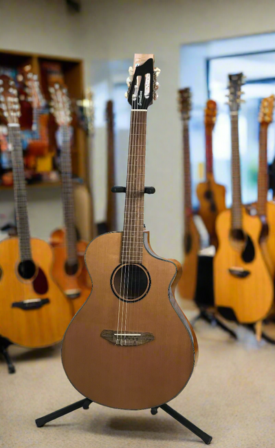 Breedlove ECO Discovery S Concert Nylon CE Acoustic-Electric Guitar, Red Cedar-African Mahogany