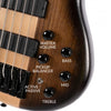 Cort C5PLUSOVMHABB Artisan Series C5 Plus OVMH 5 String Bass Guitar, Antique Brown Burst