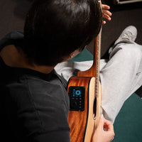 Cort EARTHGO Earth Series Go HyVibe Acoustic Electric-Guitar, Open Pore Natural with Gig Bag