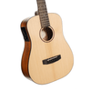 Cort EARTHGO Earth Series Go HyVibe Acoustic Electric-Guitar, Open Pore Natural with Gig Bag