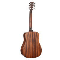 Cort EARTHGO Earth Series Go HyVibe Acoustic-Electric Guitar, Open Pore Brown Burst With Gig Bag