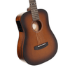 Cort EARTHGO Earth Series Go HyVibe Acoustic-Electric Guitar, Open Pore Brown Burst With Gig Bag