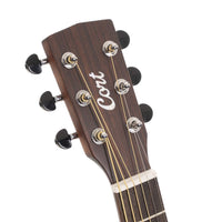 Cort EARTHGO Earth Series Go HyVibe Acoustic-Electric Guitar, Open Pore Brown Burst With Gig Bag