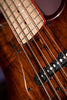 Cort GBFUSION5ABB GB Series Fusion 5 String Bass Guitar, Antique Brown Burst