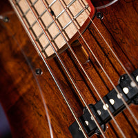 Cort GBFUSION5ABB GB Series Fusion 5 String Bass Guitar, Antique Brown Burst