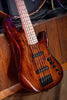 Cort GBFUSION5ABB GB Series Fusion 5 String Bass Guitar, Antique Brown Burst