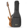 Cort GB Series Modern 4 Bass Guitar, Open Pore Vintage Natural With Deluxe Soft Side Case