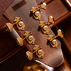 Cort GOLDA10 Gold Series A10 Cocobolo Acoustic-Electric Guitar, Natural Gloss With Hardshell Case