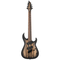 Cort KX Series Pale Moon 7-String Multi-Scale Electric Guitar, Natural Black Burst