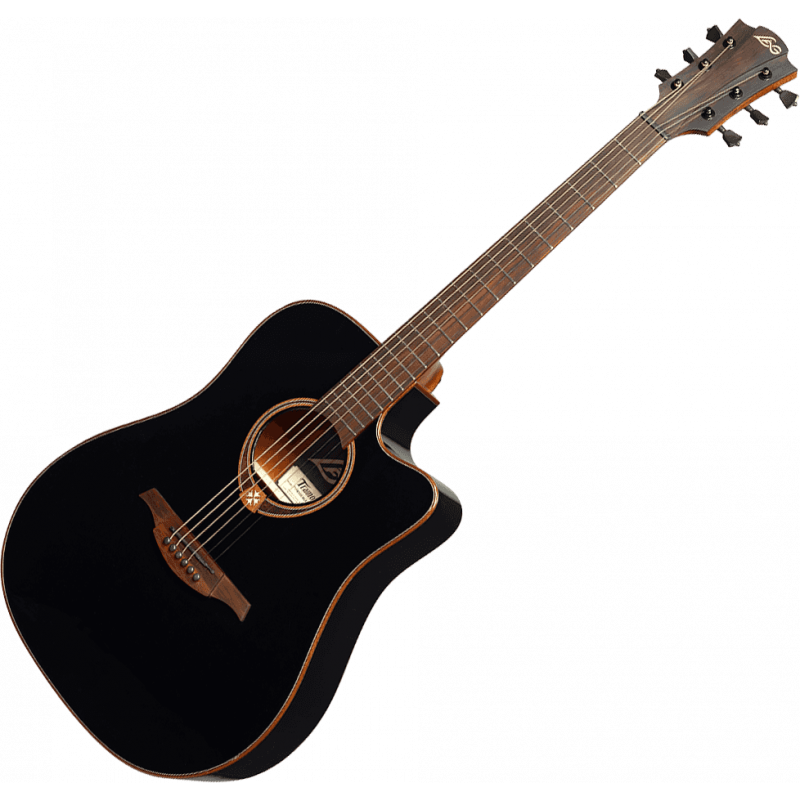 エレアコ＊LAG GUITARS T118DCE Lâg T118 Dreadnought Cutaway Acoustic-Electric Guitar, High Gloss