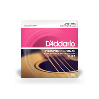 D'Addario EJ23 9-45 Super Light, Phosphor Bronze Acoustic Guitar Strings