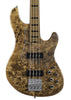Cort GB Series Modern Bass Guitar, Open Pore Vintage Natural With Case
