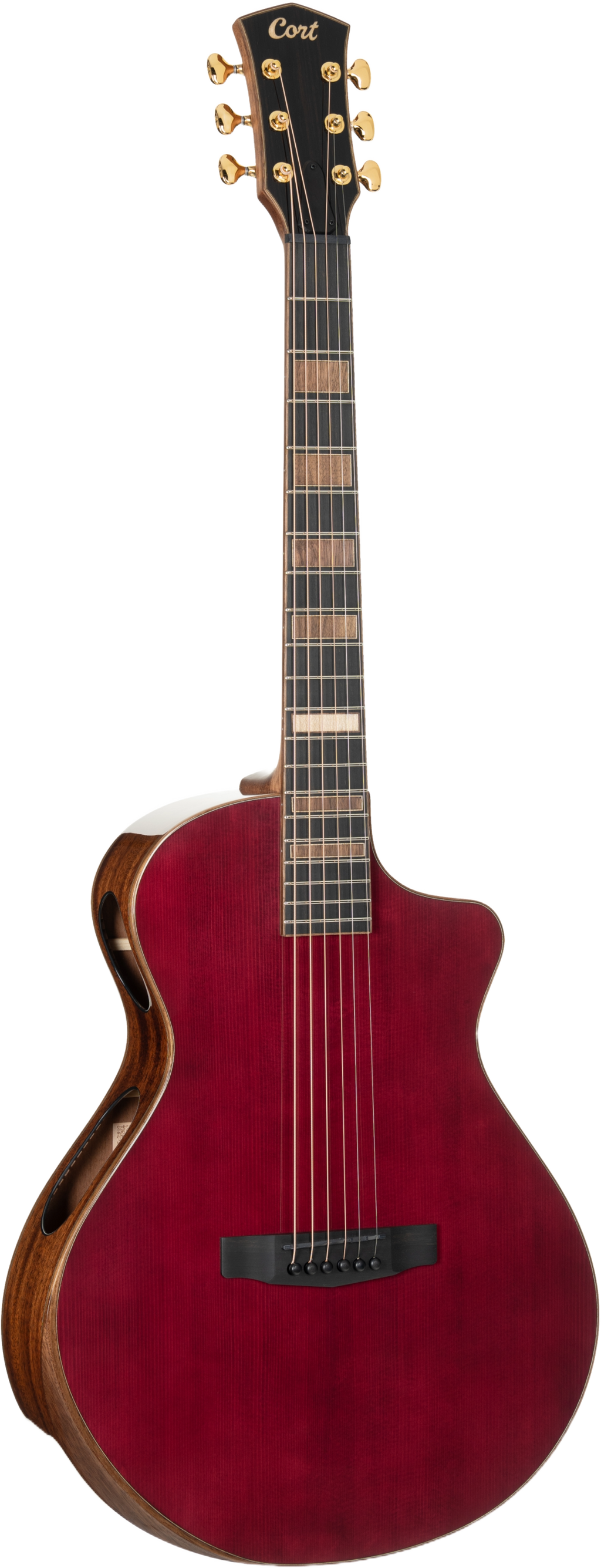 Cort MODERNBURGANDY Masterpiece Series Modern Burgundy Acoustic-Electric Guitar, Burgundy