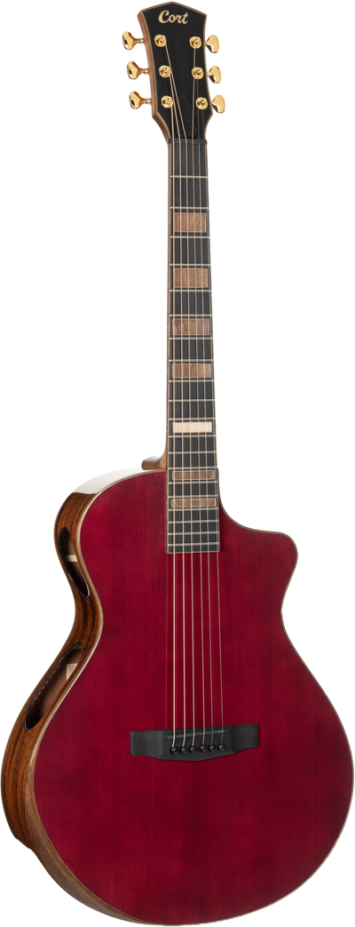 Cort MODERNBURGANDY Masterpiece Series Modern Burgundy Acoustic-Electric Guitar, Burgundy