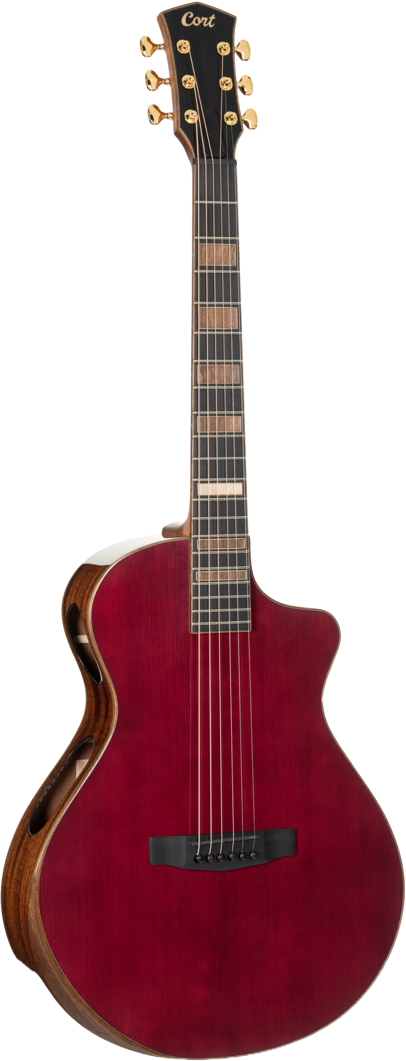 Cort MODERNBURGANDY Masterpiece Series Modern Burgundy Acoustic-Electric Guitar, Burgundy
