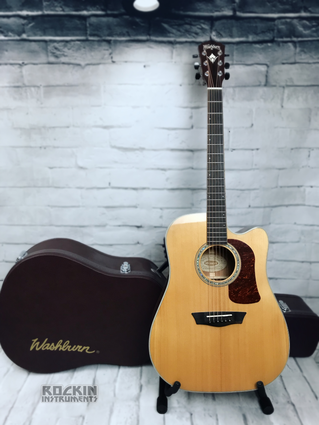 Washburn Heritage HD100SWCEK 6 string Dreadnought Cutaway Acoustic Gui