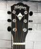 Washburn Heritage HG120SWE Acoustic-Electric Guitar with Hardshell Case, Natural