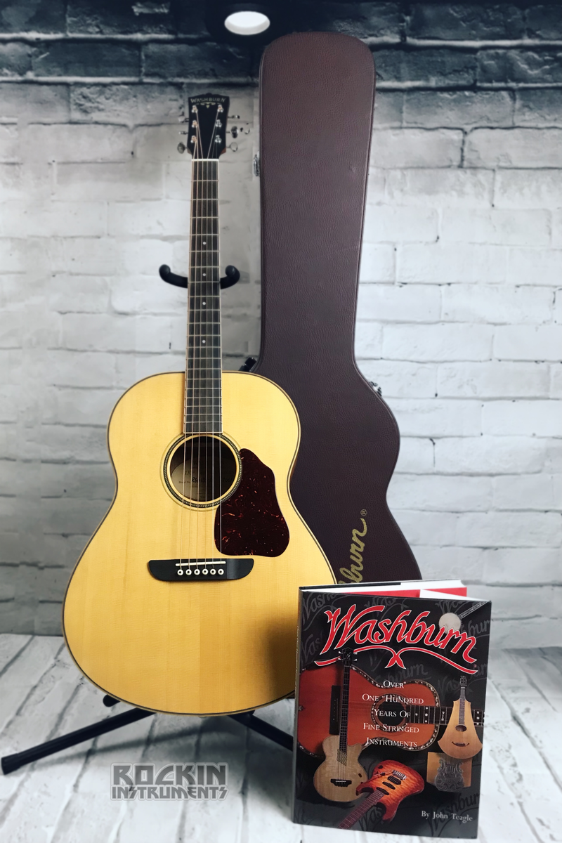 Washburn Anniversary USA Custom Shop RSD-135 #2001 Acoustic Guitar Bundle With Hardshell Case