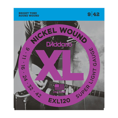 D’Addario EXL120 Electric Guitar Strings, Super Light Gauge