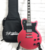 D'Angelico Premier Atlantic Basswood Electric Guitar with Gig Bag, Oxblood