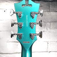 D'Angelico Premier SS Electric Guitar with Gig Bag, Ocean Turquoise
