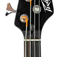 Peavey Milestone Bass Guitar in Ivory, Black and Natural