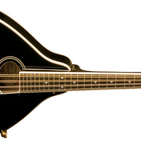 Washburn M1SDLB-a-U Americana a-Style Mandolin Solid Spruce Top Electric Guitar, Black