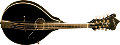 Washburn M1SDLB-a-U Americana a-Style Mandolin Solid Spruce Top Electric Guitar, Black