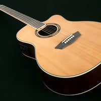 Washburn AG70CEK Apprentice 6-String Acoustic Guitar with Hardshell Case