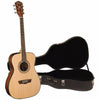 Washburn Apprentice 5 Series AF5K 6-String Folk Acoustic Guitar with Hard Shell Case