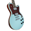 D'Angelico Premier Atlantic Mahogany Body Electric Guitar, Sky Blue Gloss