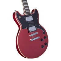 D'Angelico Premier Brighton Basswood Electric Guitar, Oxblood
