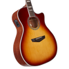 D'Angelico Premier Gramercy Acoustic-Electric Guitar, Iced Tea Burst