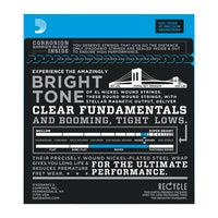 D’Addario EXL170-5 Electric Bass Guitar Strings, Regular Light Gauge Long Scale